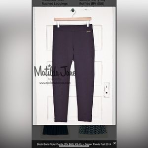 Matilda Jane secret fields Birch bark rider pant women’s XL - euc